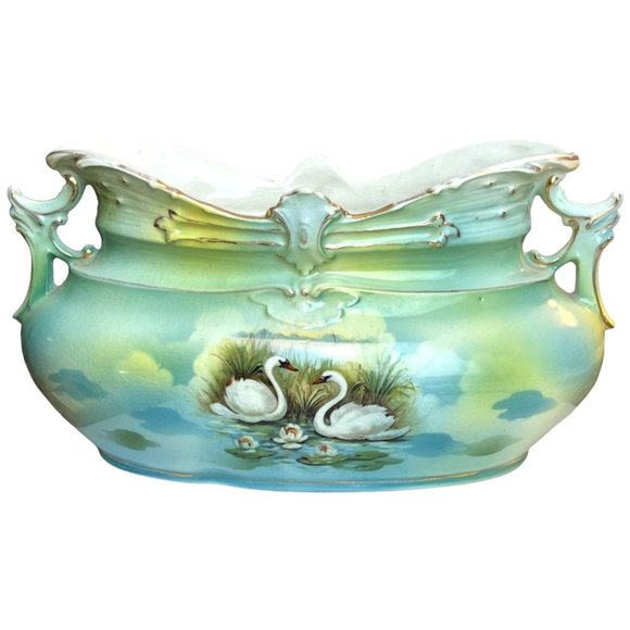 Royal Bruxonia Other - 💕 SOLD 💕 ROYAL BRUXONIA Double-Handled Early 1900s ANTIQUE Swan Vase Austria